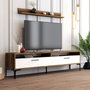 Hanah Home Istanbul Conjunto de Muebles de Salón - Nogal y Blanco